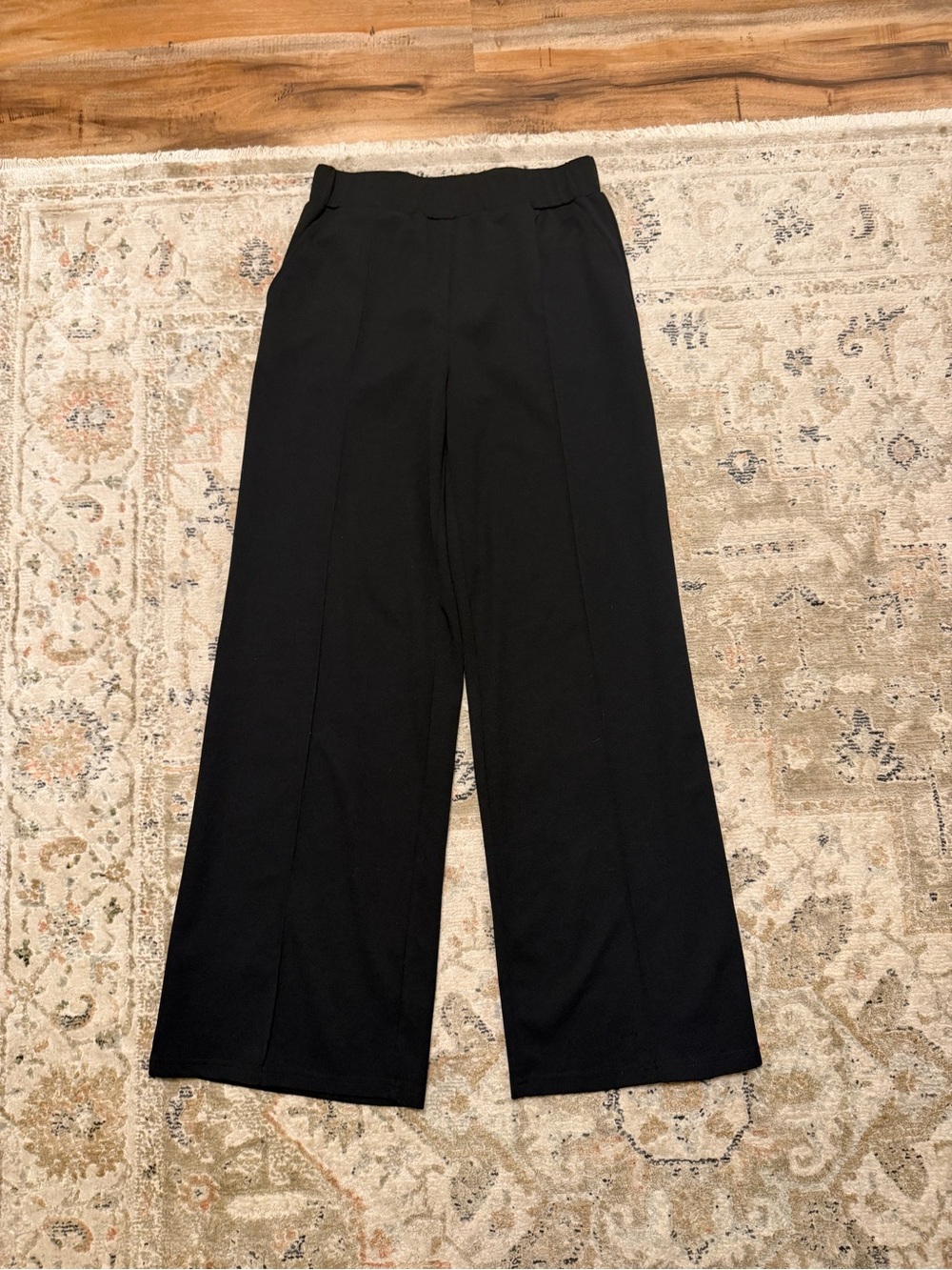 Crazy Train Black Wide-Leg Trousers - Picture 1 of 6
